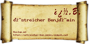 Östreicher Benjámin névjegykártya